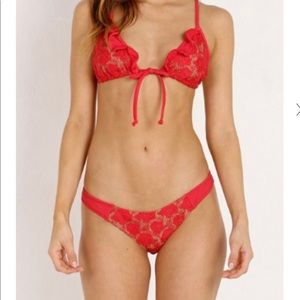❤️FL&L Red Eyelet Bikini❤️